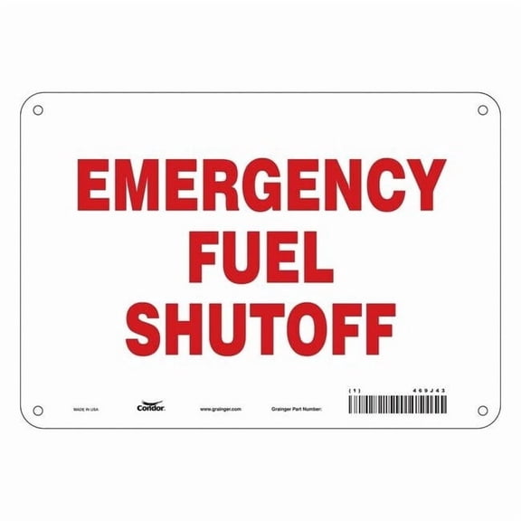 Condor Safety Sign,7 in x 10 in,Polyethylene 469J43