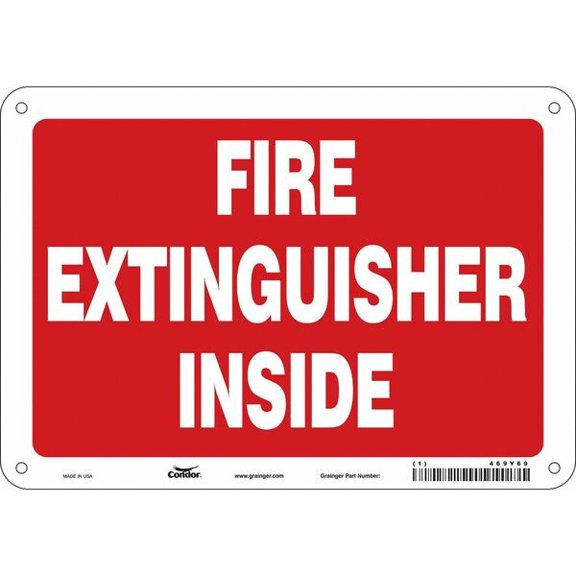 Safety Sign, 7 in Height, 10 in Width, Polyethylene, Vertical Rectangle, English