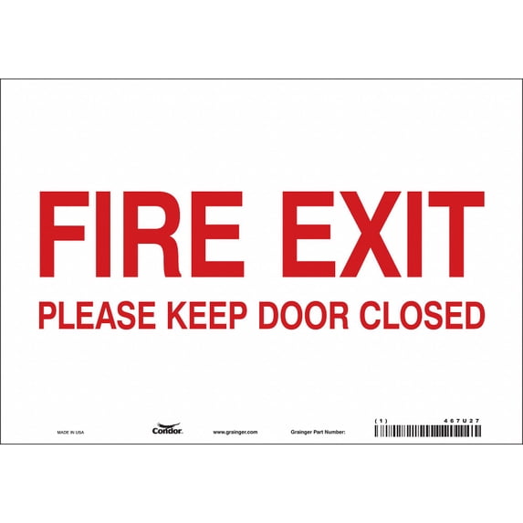 Condor Safety Sign,7 in x 10 in,Vinyl 467U27 467U27 ZO-G5214540