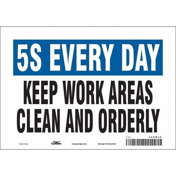 Condor Safety Sign,7 in x 10 in,Vinyl 468W30