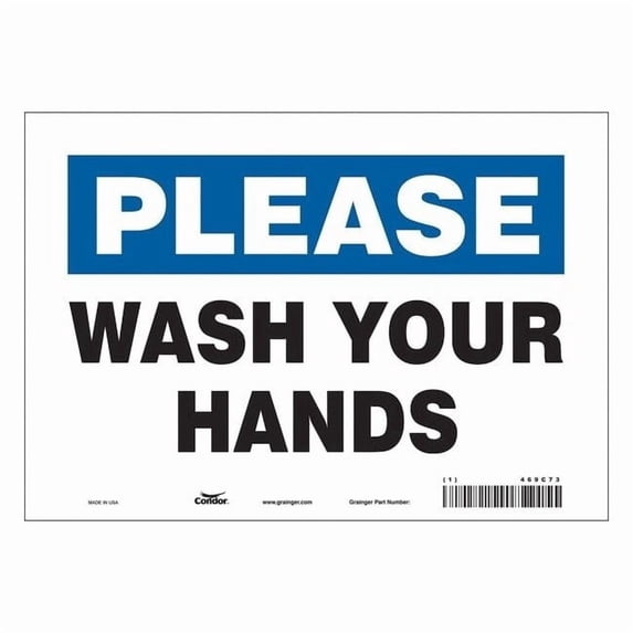 Condor Safety Sign,7 in x 10 in,Vinyl 469C73