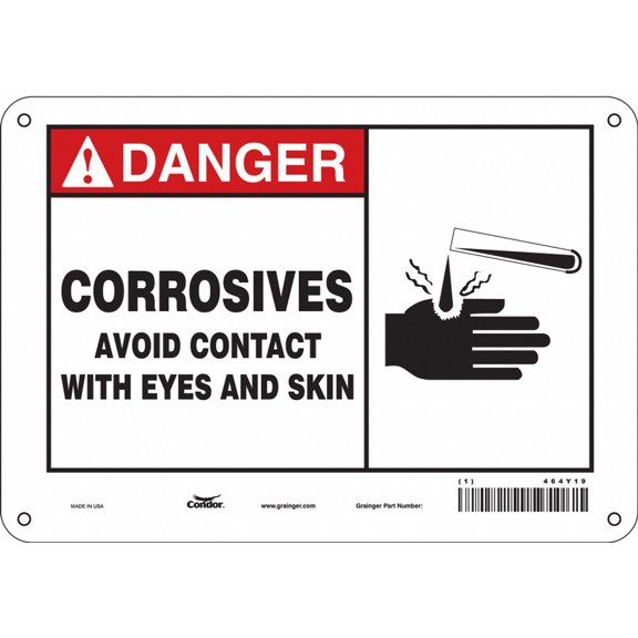 Condor Safety Sign,7 inx10 in,Polyethylene 464Y19 464Y19 ZO-G5359562