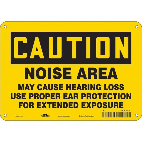 Condor Safety Sign,7 inx10 in,Polyethylene 466A59