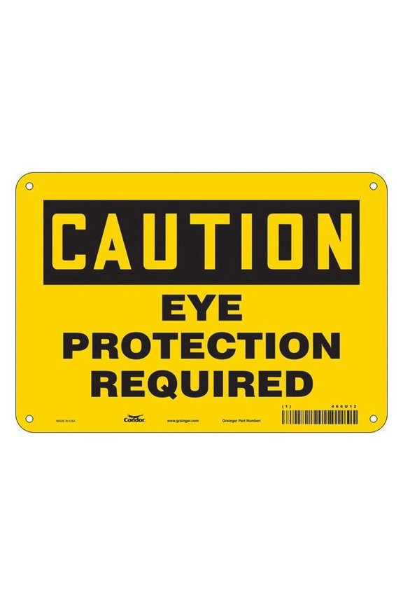 Safety Sign,7 inx10 in,Polyethylene 466U12