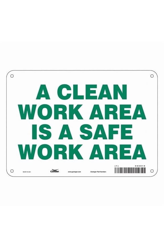 Safety Sign,7 inx10 in,Polyethylene 468X15
