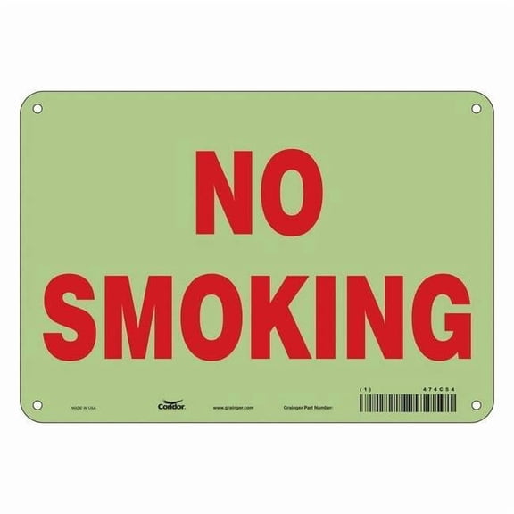 Safety Sign, 7" H, 10" W, Polyethylene, Vertical Rectangle, English, 474C54 474C54