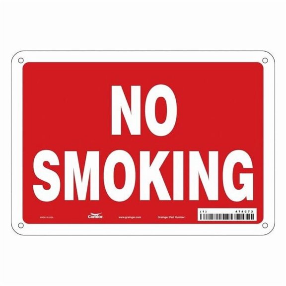 Safety Sign, 7" H, 10" W, Polyethylene, Vertical Rectangle, English, 474C73 474C73