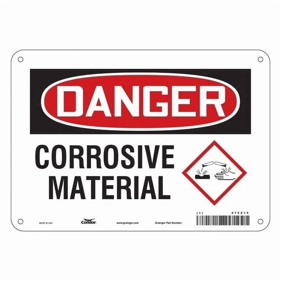 Condor Safety Sign,7 inx10 in,Polyethylene 475Z15