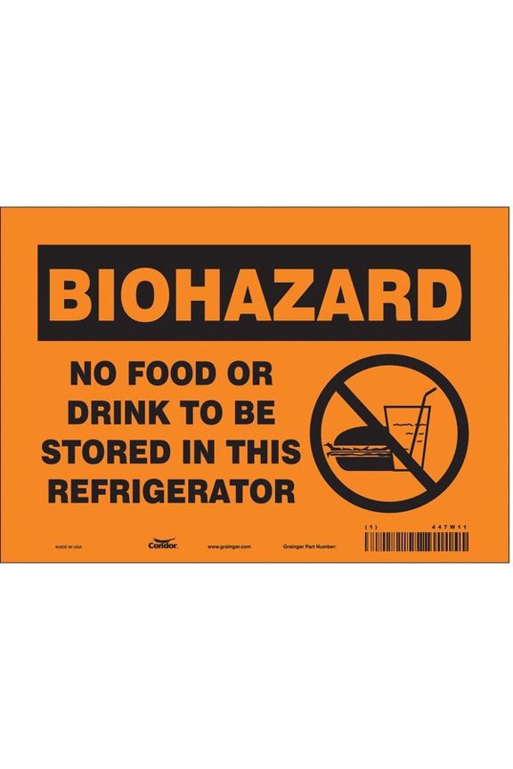 Safety Sign,7 inx10 in,Vinyl 447W11