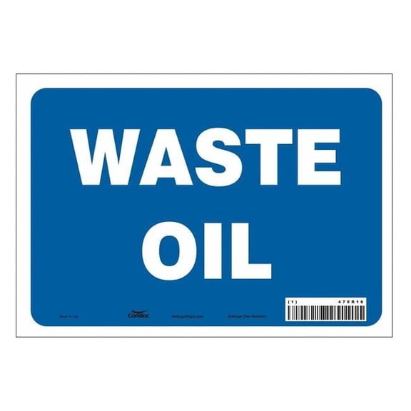 Safety Sign, 7 in Height, 10 in Width, Vinyl, Vertical Rectangle, English, 470R16 470R16