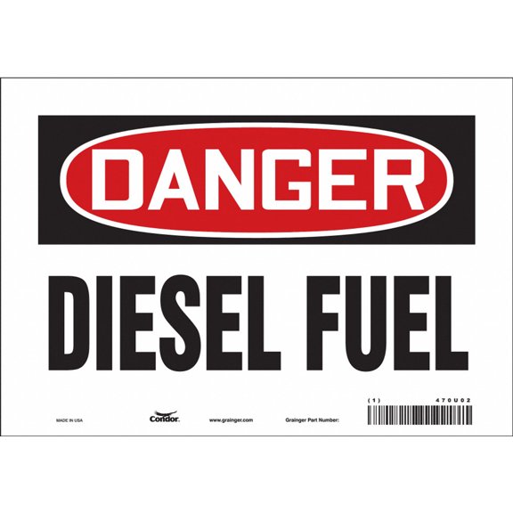 Condor Safety Sign,7 inx10 in,Vinyl 470U02 470U02 ZO-G5504438