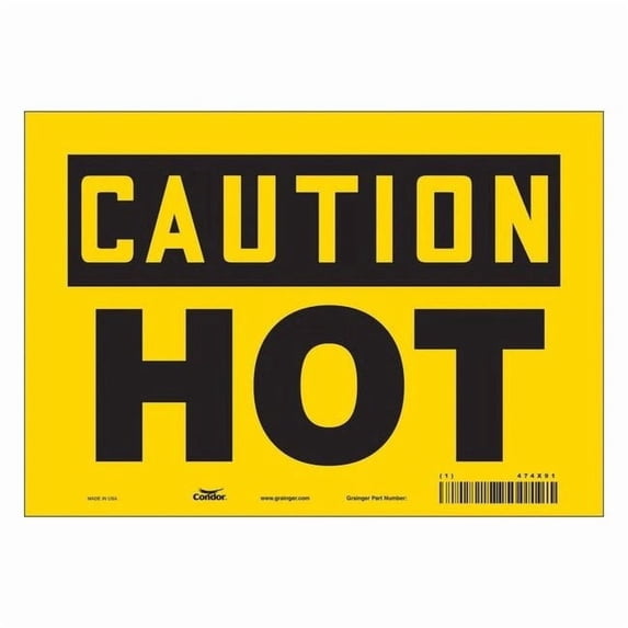 Condor Safety Sign,7 inx10 in,Vinyl 474X91