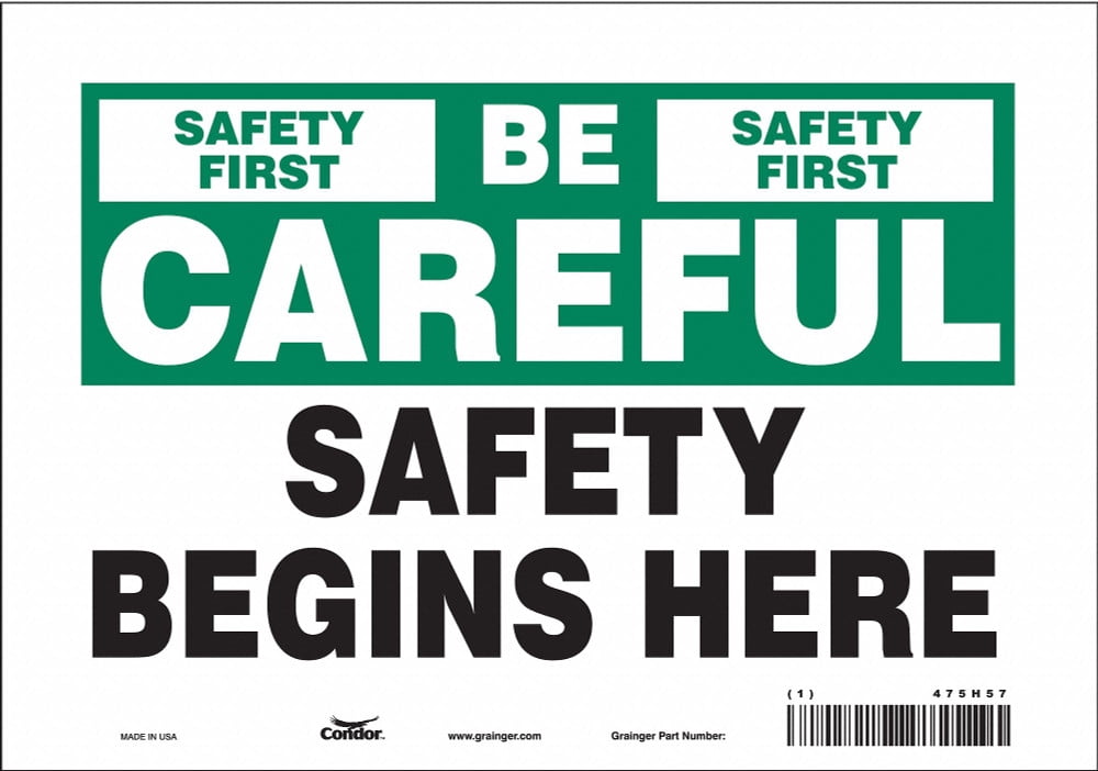 Condor Safety Sign,7 inx10 in,Vinyl 475H57 475H57 ZO-G5590319 - Walmart.com