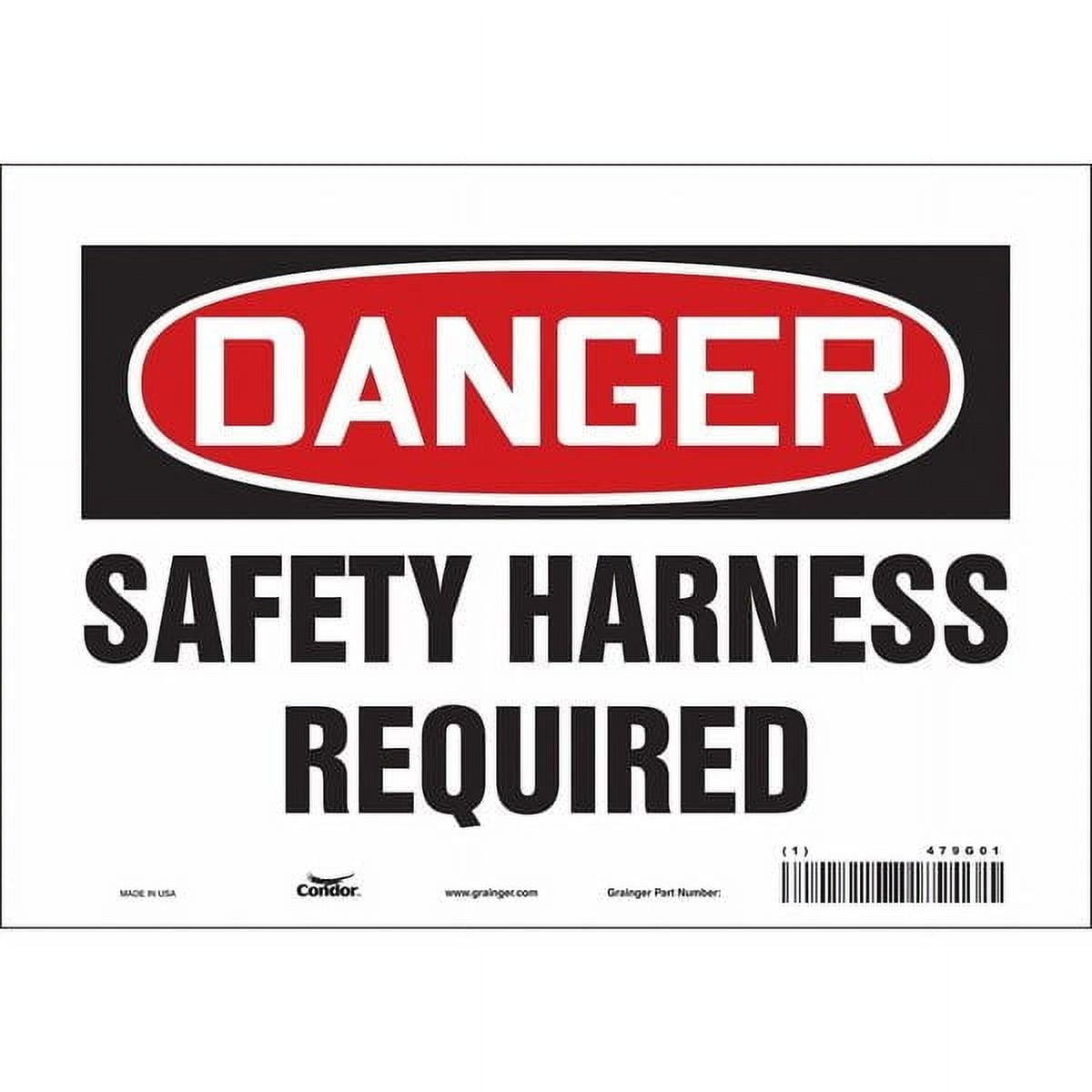 Condor Safety Sign,7 inx10 in,Vinyl 479G01 - Walmart.com