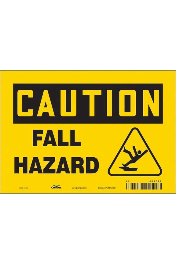 Safety Sign,7 inx10 in,Vinyl 485P99
