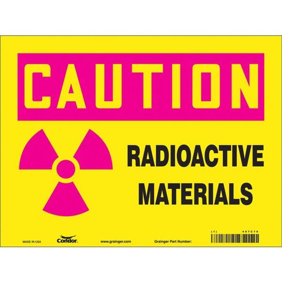 Condor Safety Sign,9 in x 12 in,Polyethylene 487C70