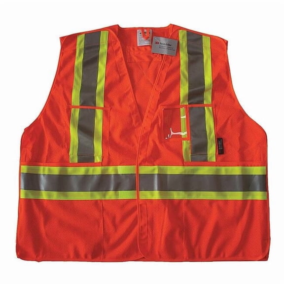 Condor Safety Vest,Orange/Red,2XL/3XL 491T15