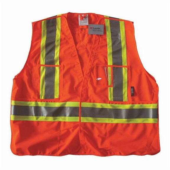 Condor Safety Vest, Orange/Red, 2XL/3XL, Polyester 491T07