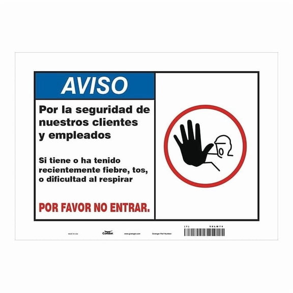 Condor Sign,Aluminum,,10" H,,14" W HWN828A1014