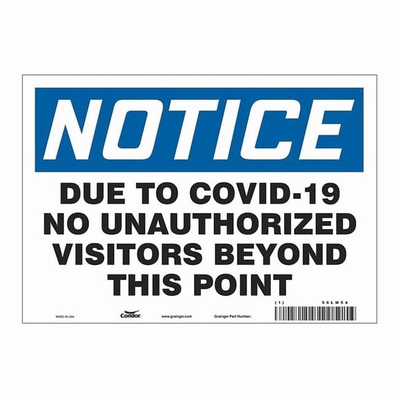 Manufacturer Varies Sign,Polyester,7" H,10" W, HWN820T0710 HWN820T0710