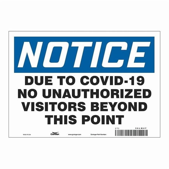 Manufacturer Varies Sign,Polystyrene,7" H,10" W, HWN820P0710 HWN820P0710