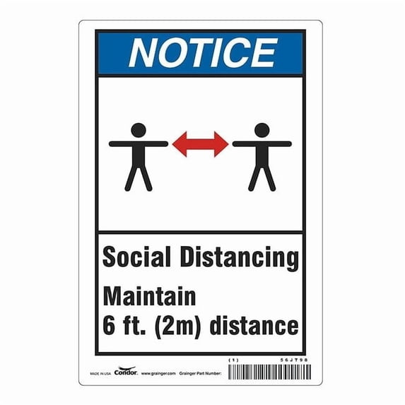 Condor Social Distancing Sign HWN818P1007