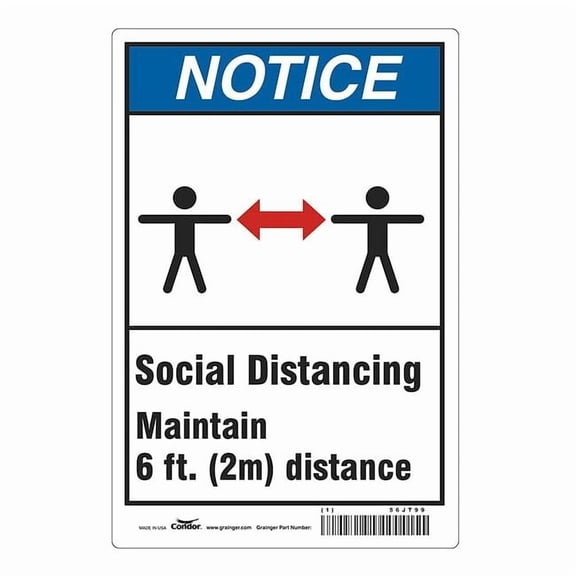 Condor Social Distancing Sign HWN818P1410