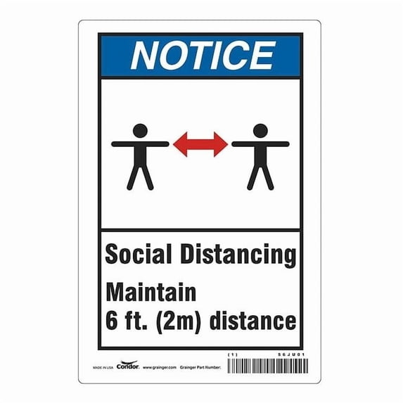 Condor Social Distancing Sign HWN818T1007