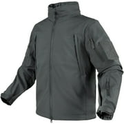 CONDOR OUTDOOR Adult Male Summit Softshell Graphite Jacket, Size 2XL