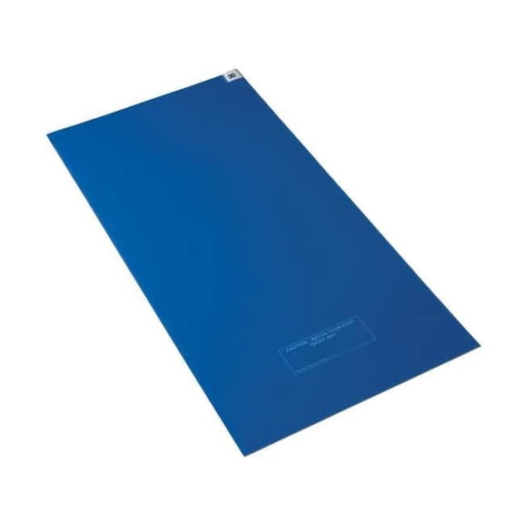 Condor Tacky Mat,Blue,24 x 36 In,PK4 6GPZ9