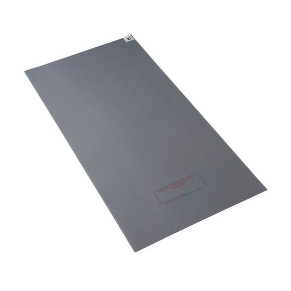 Disposable Tacky Mat, Polyethylene, 1.5 mil Thick, 24 in W x 45 in L, Gray, 30, 4 PK 6GRA5