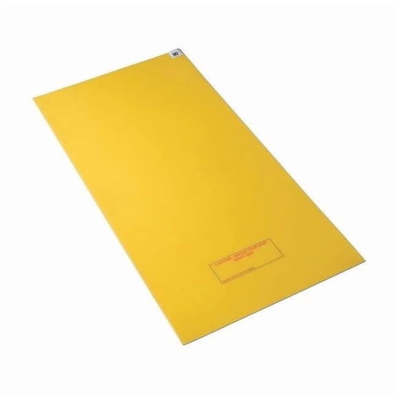 Condor Tacky Mat,Yellow,26 x 45 In,PK4 6GRC2