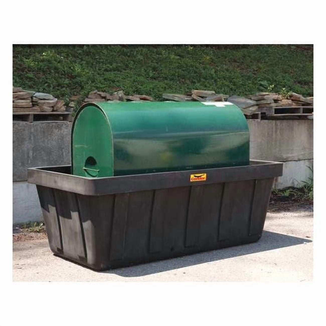 Horizontal Tank Containment, 373 gal Spill Capacity, 1 Drums, 10,000 lb Load Capacity, Polyethylene