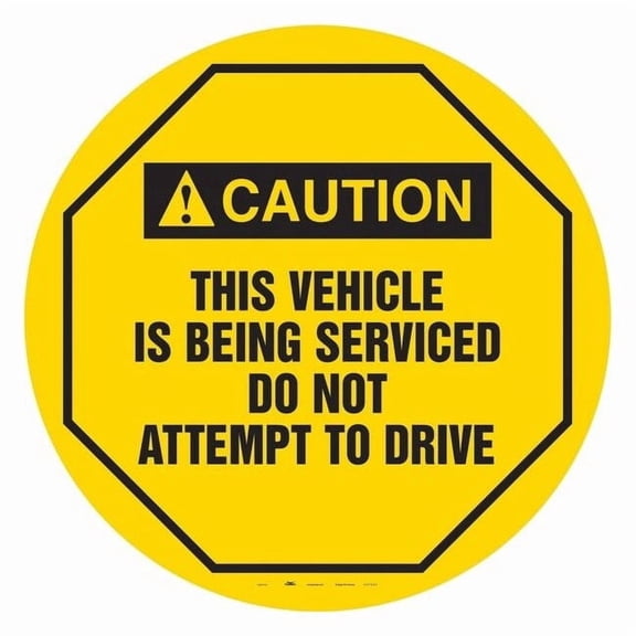 Condor Traffic Sign, 24 in H, 24 in W, Vinyl, Circle, English, 487D52 487D52