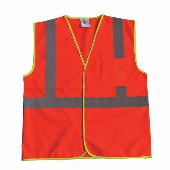 Condor U-Block Vest, Class1 Orange/Red, 4XL/5XL 53YK46