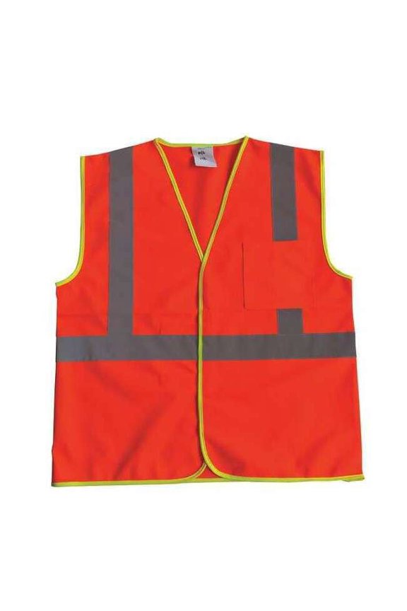 U-Block Vest, Class1 Orange/Red, L/XL 53YK44