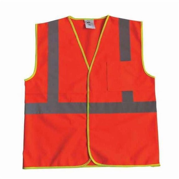 Condor U-Block Vest, Class1 Orange/Red, L/XL 53YK44