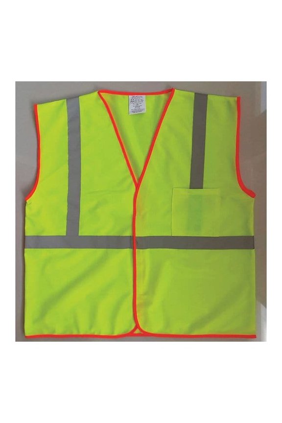 U-Block Vest, Class1 Yellow/Grn, S/M 53YK47