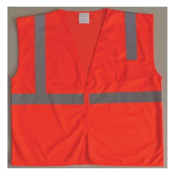 Condor U-Block Vest, Class2 Orange/Red, S 53YK83