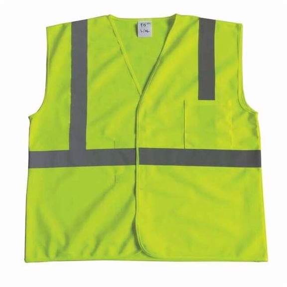 U-Block Vest, Class2 Yellow/Grn, L/XL 53YL05