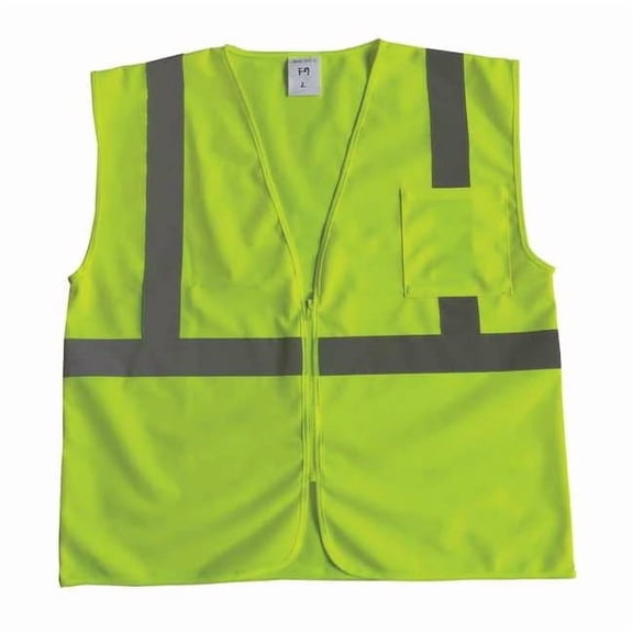 Condor U-Block Vest, Class2 Yellow/Grn, M 53YL41