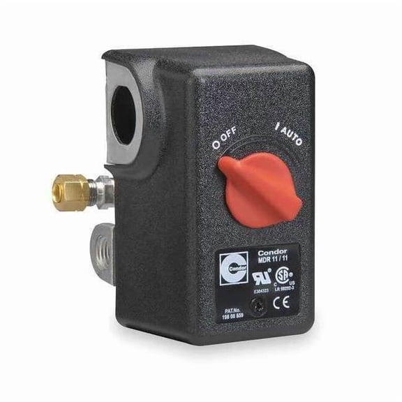 Condor Usa Pressure Switch,105/135 psi,Standrd,DPST 11NC2E