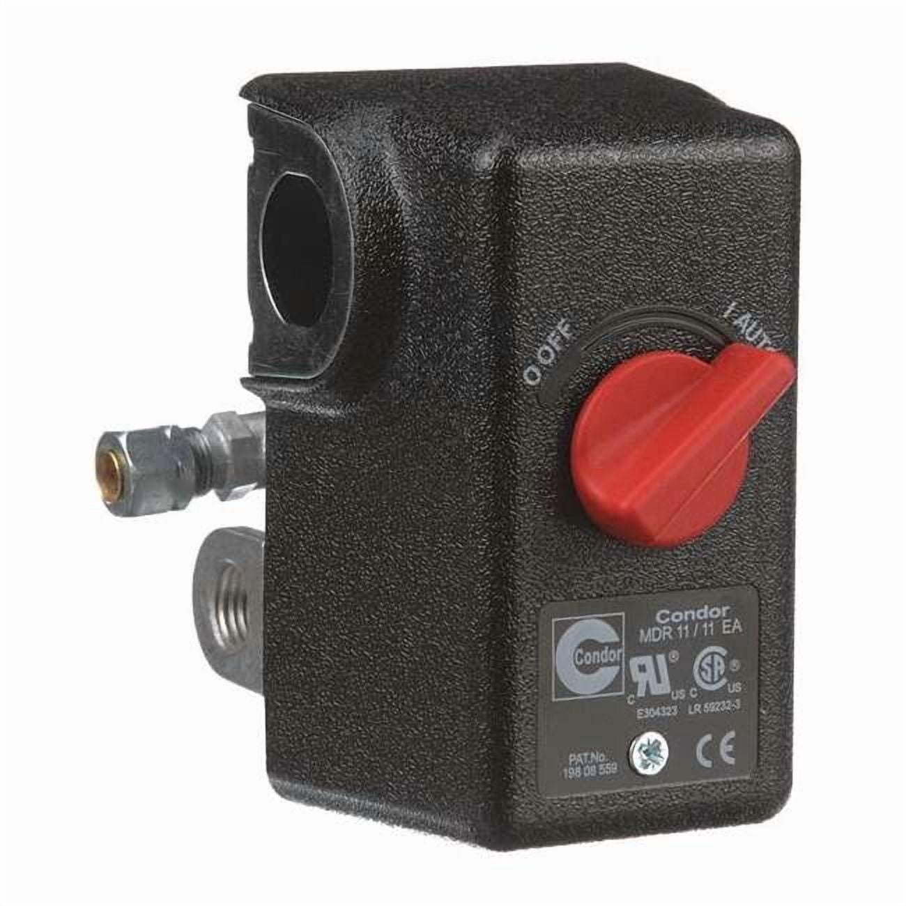 Condor Usa Pressure Switch,80/100 psi,DPST,Diaphrgm 11EC2E - Walmart.com