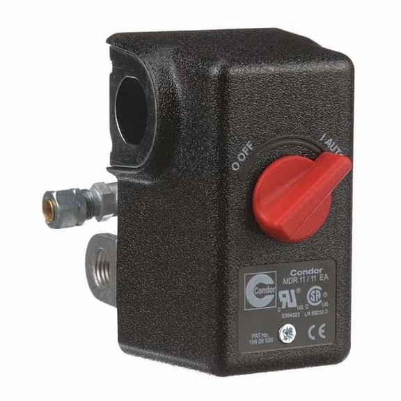 Condor Usa Pressure Switch,80/100 psi,DPST,Diaphrgm 11EC2E