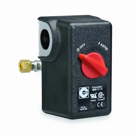 Condor Usa Pressure Switch,DPST,100/125psi,Standard 11GA2E