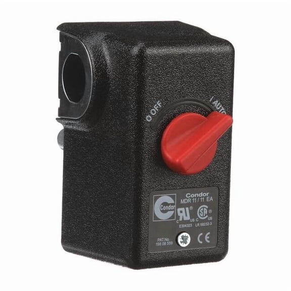 Pressure Switch, Standard, DPST, 1 Ports, 1/4" NPT, 20 to 105 psi Range 11EA2E