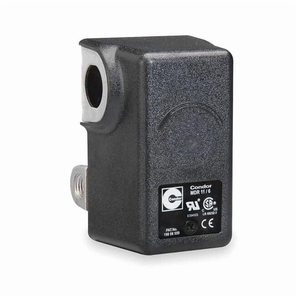 Pressure Switch, Standard, DPST, 4 Ports, 1/4" FNPT, 25 to 160 psi Range 11GCXX
