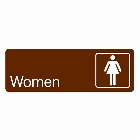 Condor WOMEN, 9 in W x 3 in H, Horizontal Rectangle, Acrylic, 486G95 486G95