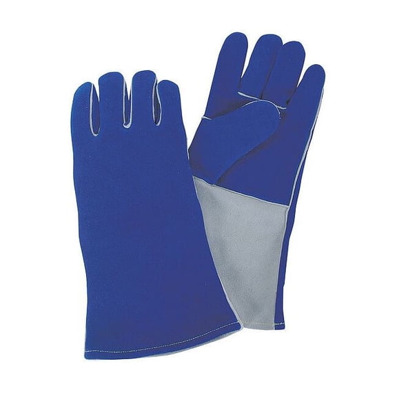 Condor Welding Gloves, Gauntlet Cuff, Wing Thumb, Standard Cowhide, L, 1 PR