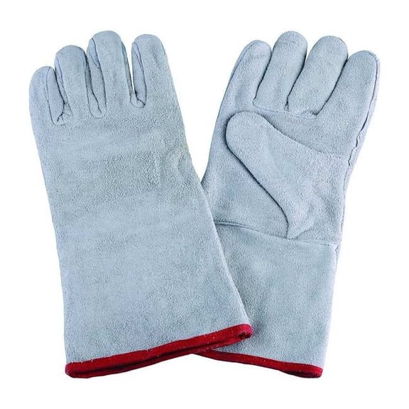 Condor Welding Gloves, Gauntlet Cuff, Wing Thumb, Standard Cowhide, XL, 1 PR